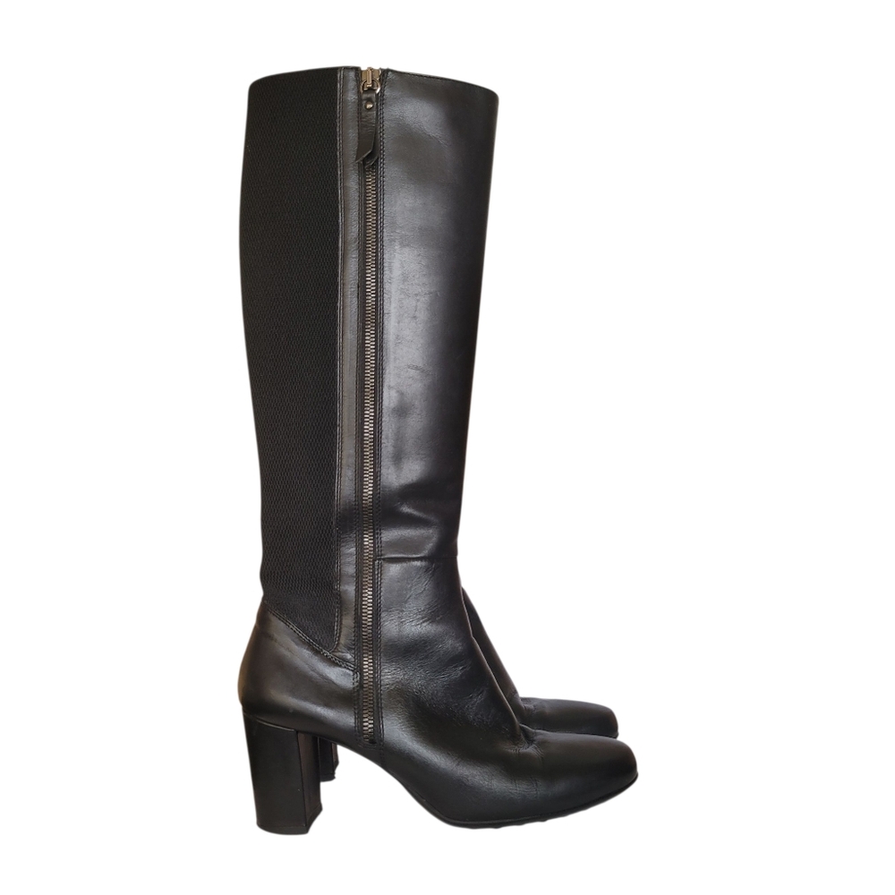 Aquatalia Zip Boots Size 6.5 Stretch Dual Zip